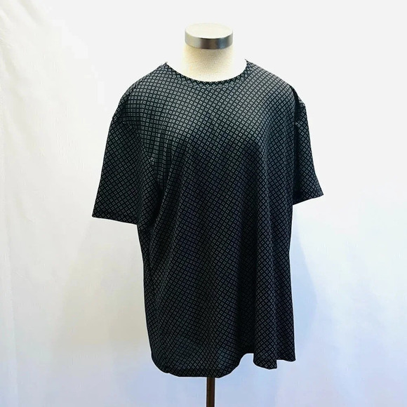 Apt. 9 Other - NWT APT. 9 Men Pullover Short Sleeve Crew Neck Geometric Black Shirt XXL Slim